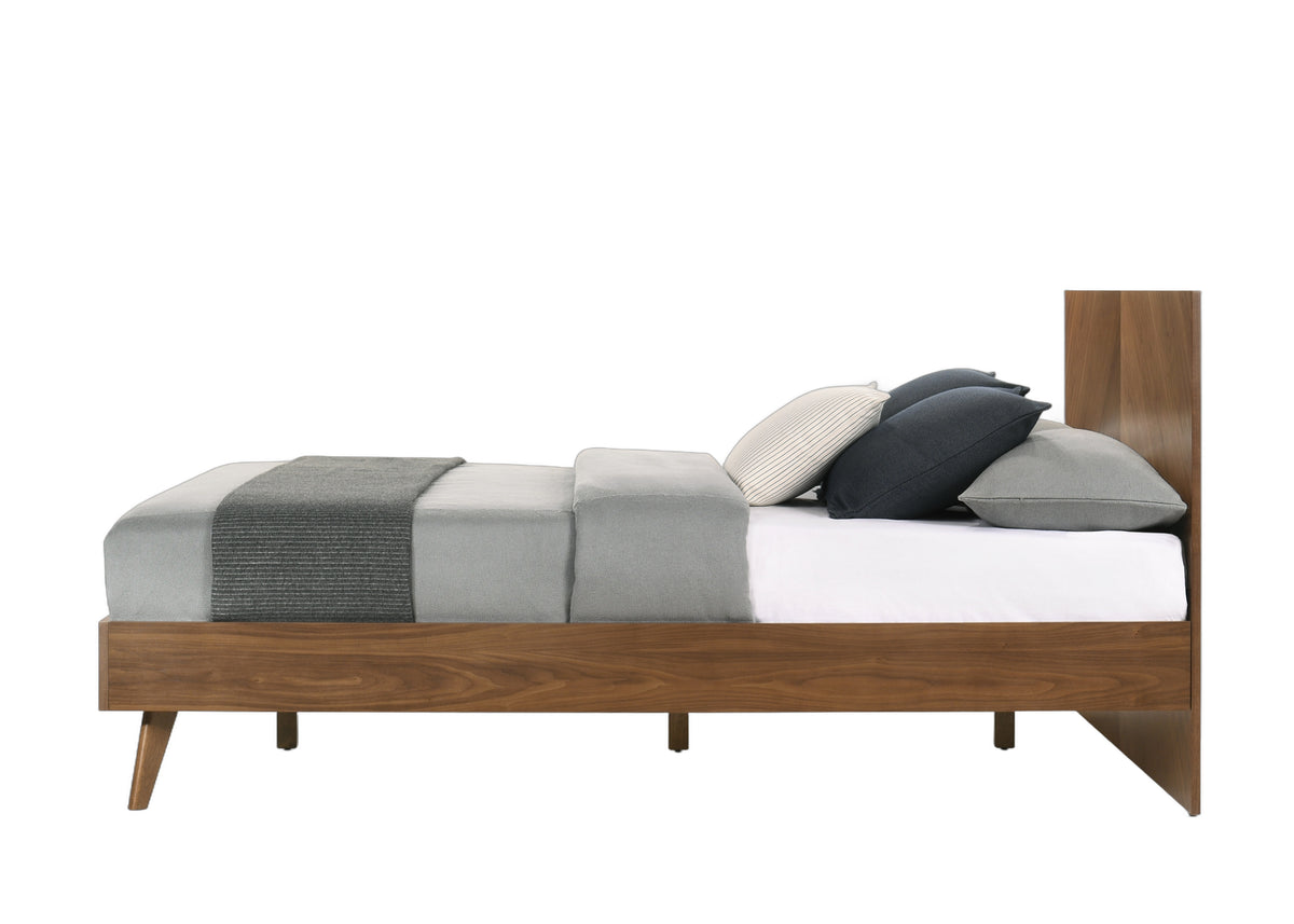 Kamela -Modern Walnut EK Bed