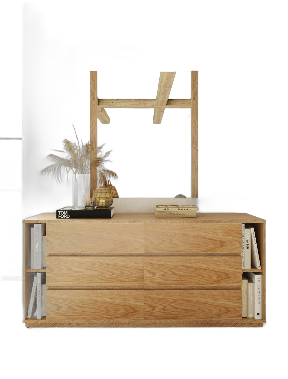 Jagger Modern Natural Oak Mirror