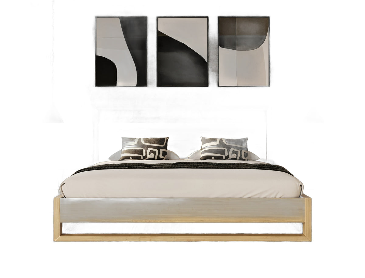 Berlin - Modern Natural Oak Bed