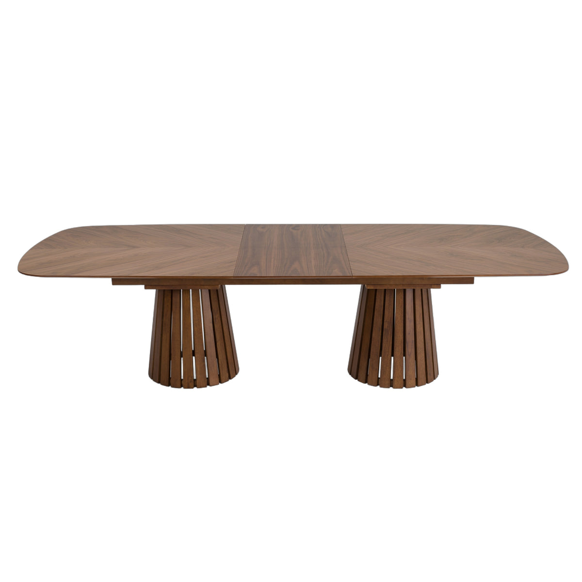 Truman - Mid-Century Modern Walnut Extendable Dining Table