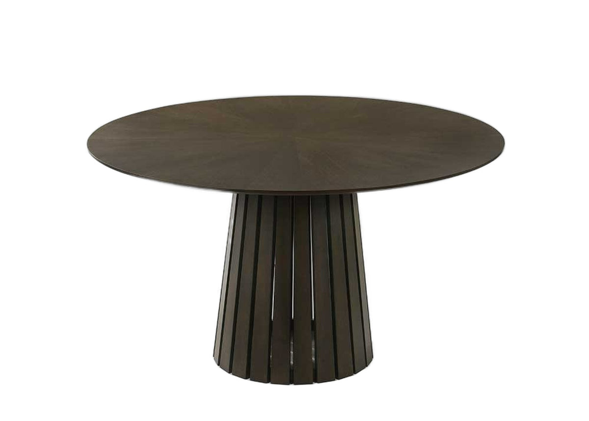 Weiss - Mid-Century Modern Wenge Round Dining Set