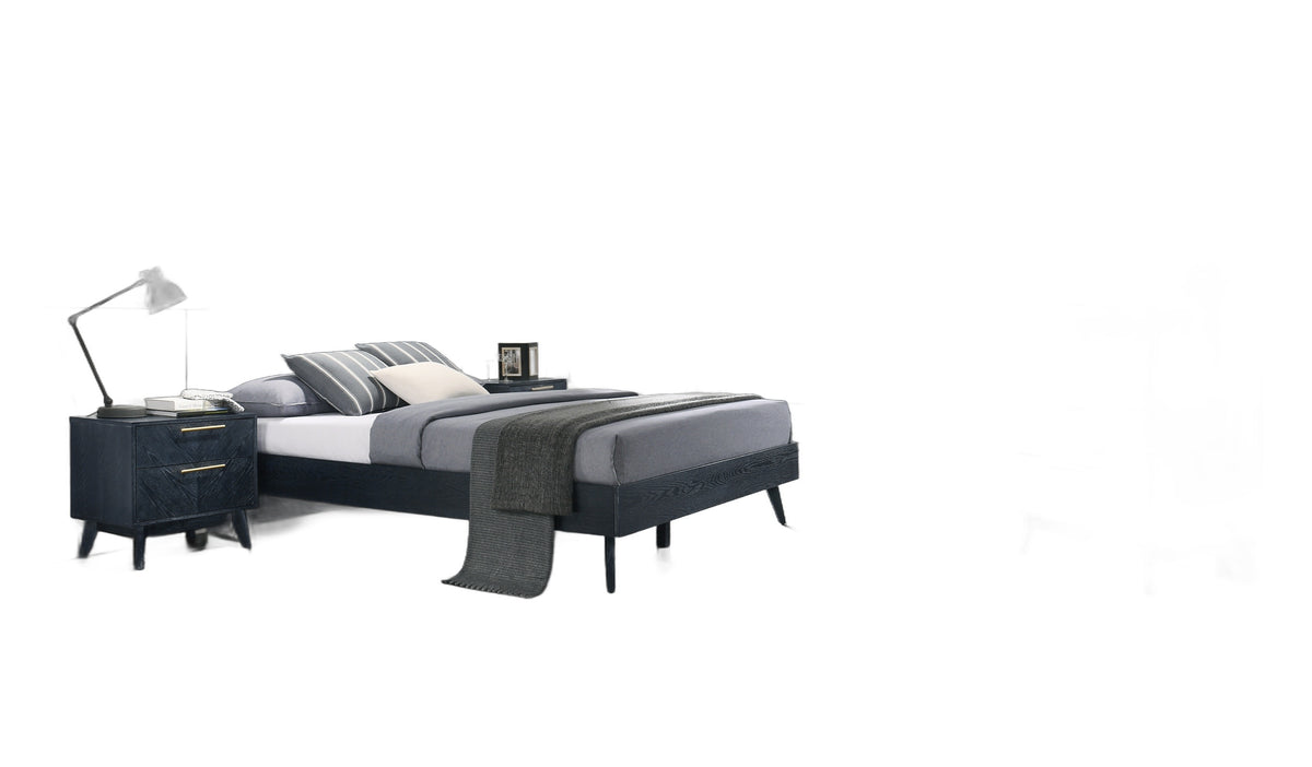 Diana - Queen Modern Grey Ash Bedroom Set