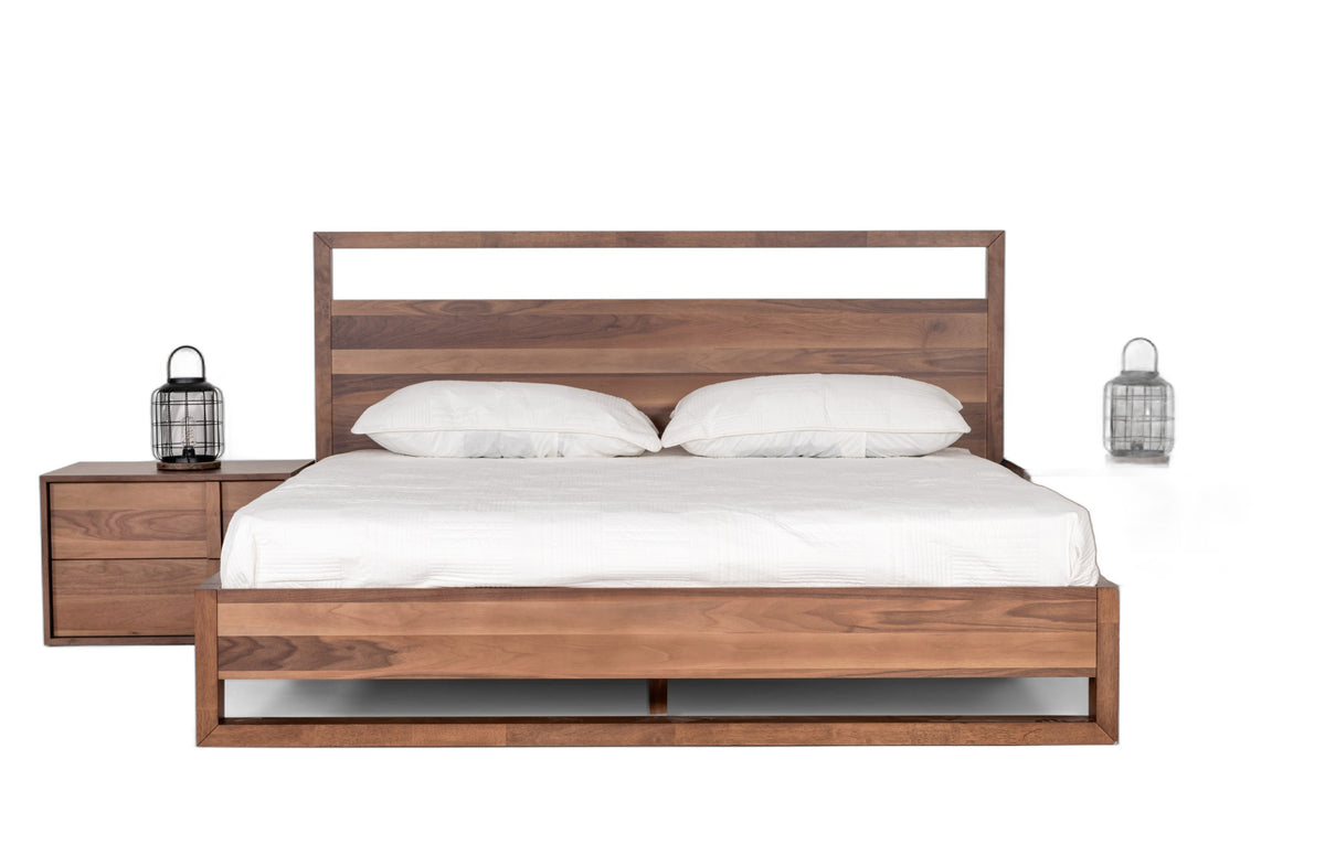 Queen Berlin - Modern Walnut Bedroom Set