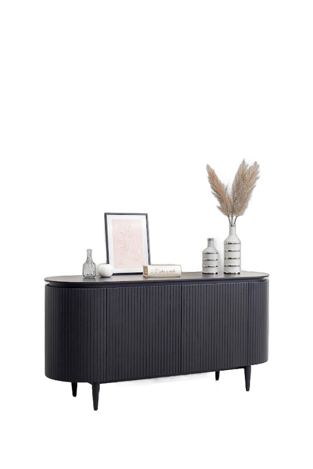 Miami - Modern Black Oak Buffet