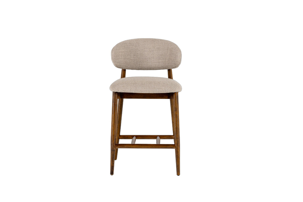 Blum - Modern Beige Linen Counter Chair