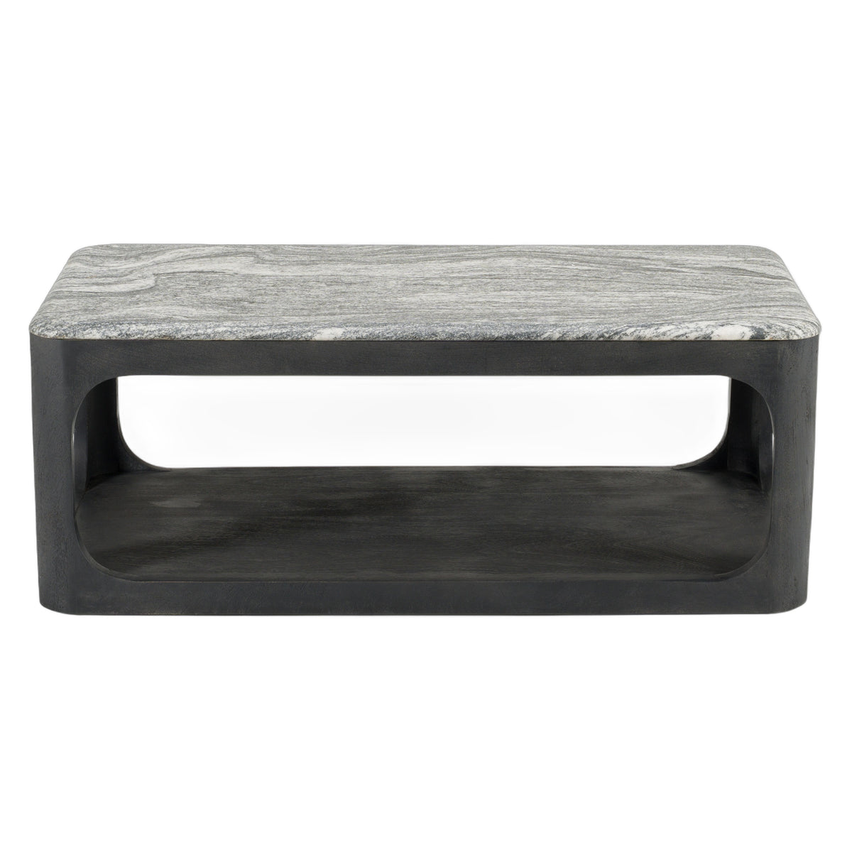 Marco - Modern Black & White Granite Coffee Table