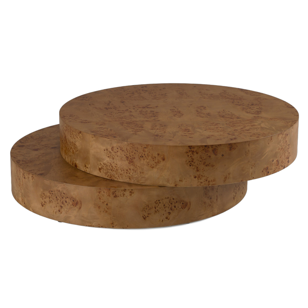 Ely - Modern Faux Burl Coffee Table