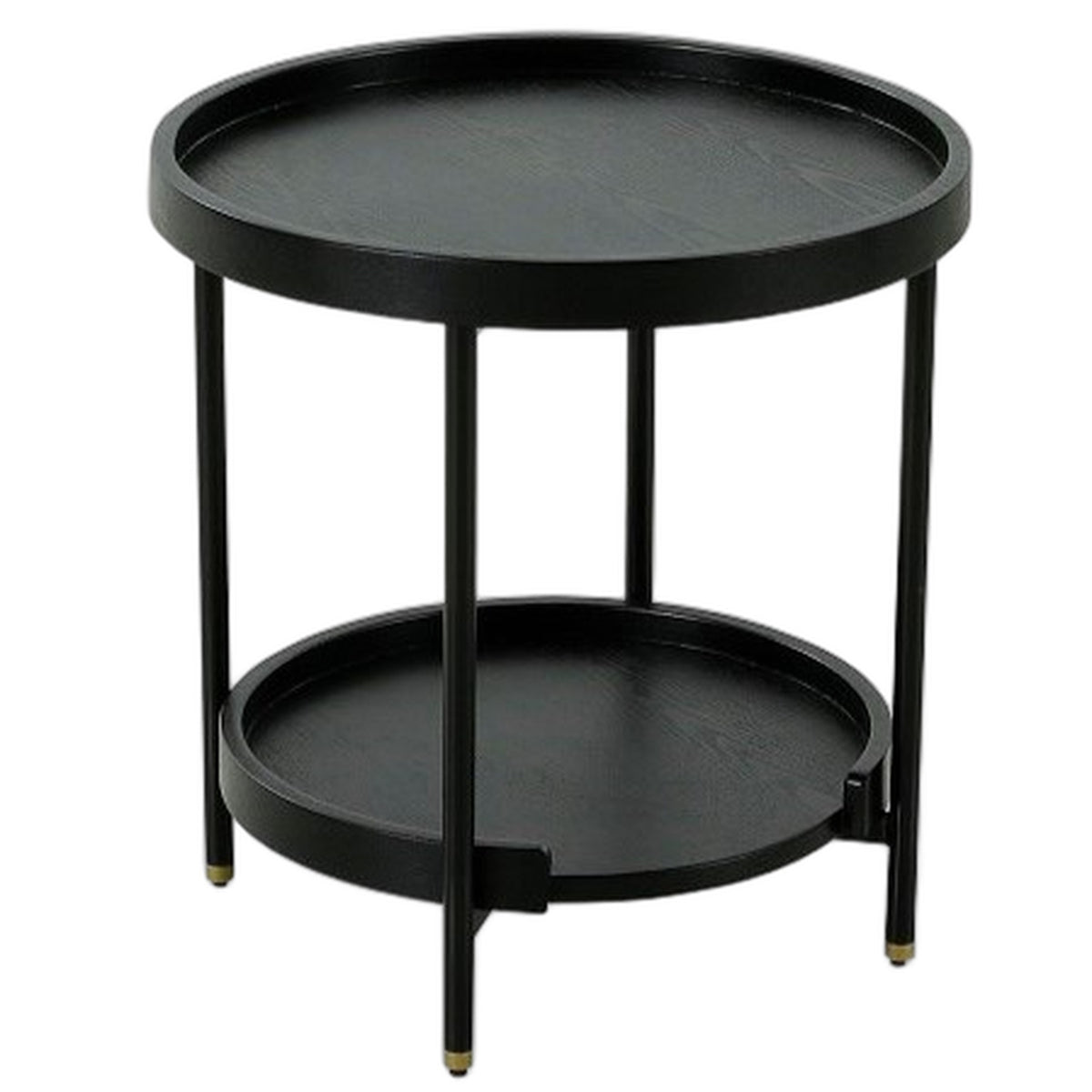 Mitchell - Black Iron Round End Table