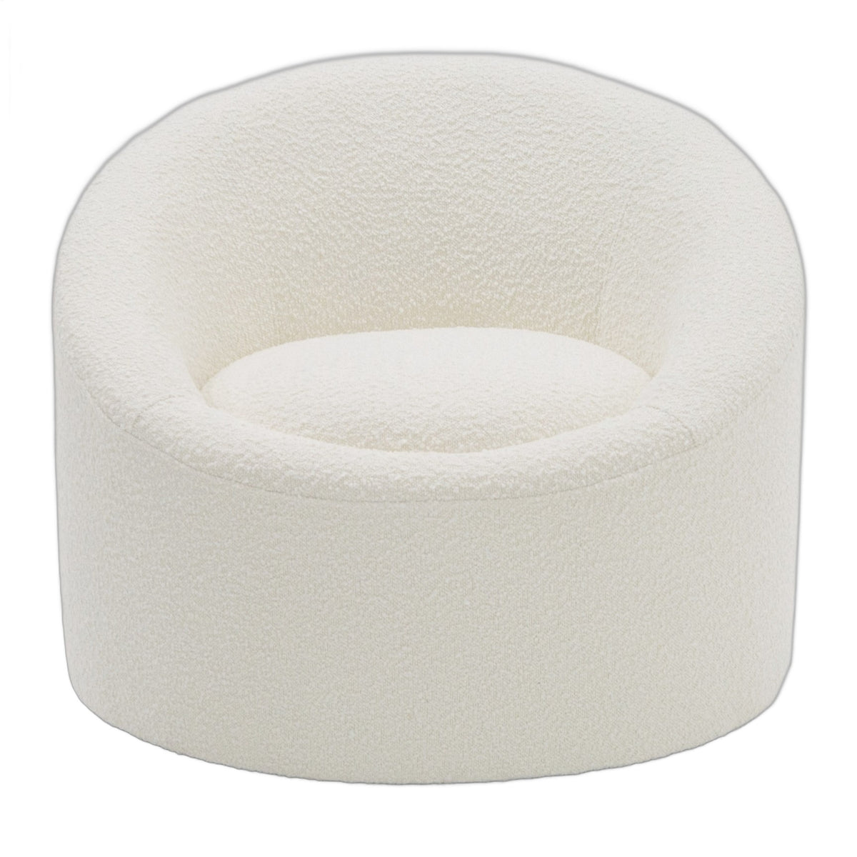 Frontier - Glam White Fabric Accent Chair