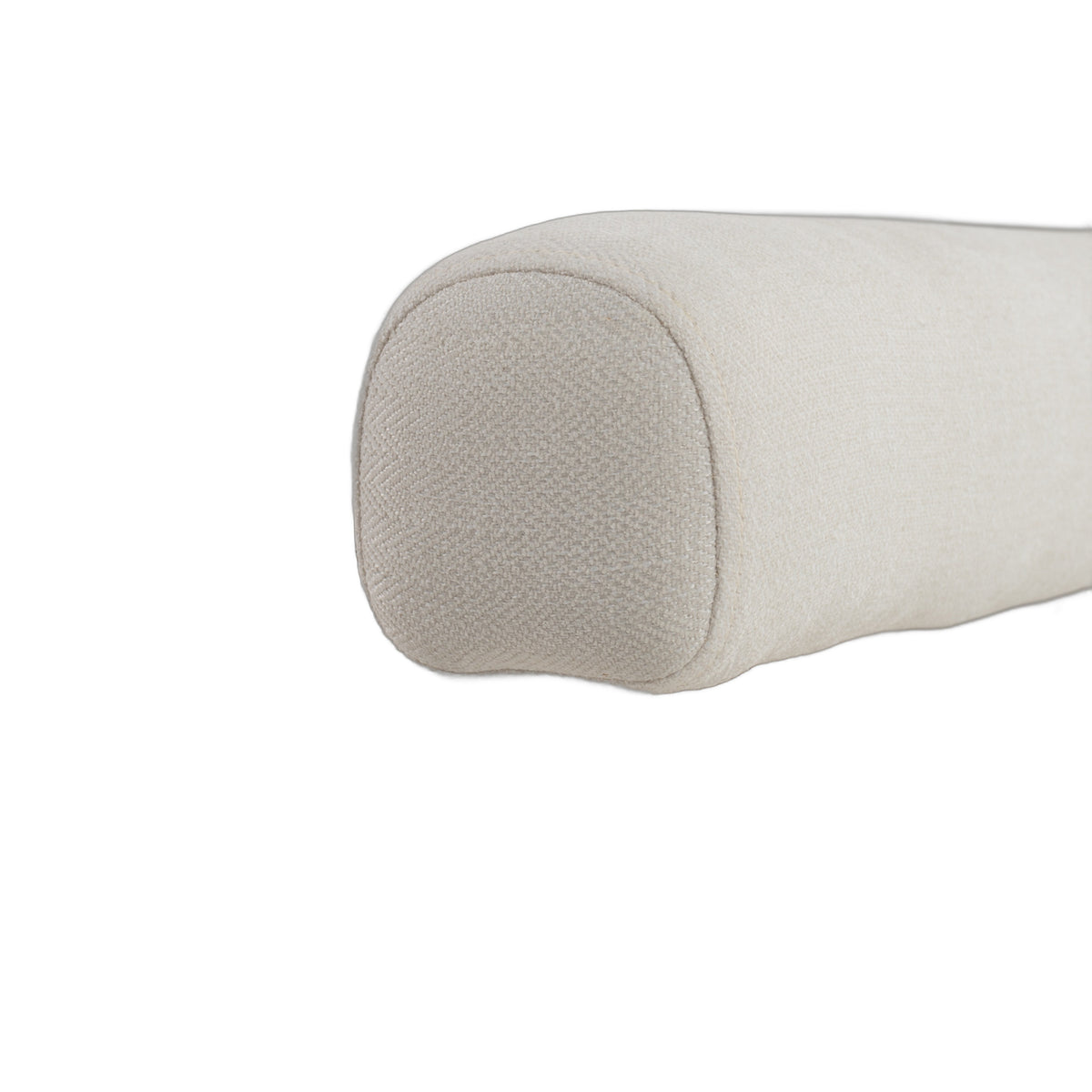 Cynthia - Modern White Fabric + Wood Loveseat