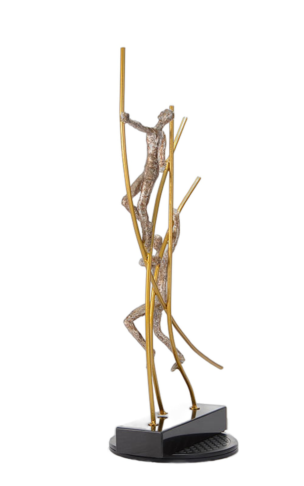 SZ0238 Modern Bronze Acrobats-Poles Sculpture