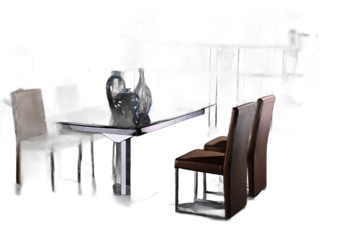 0099 Modern Gold Leatherette Dining Chair