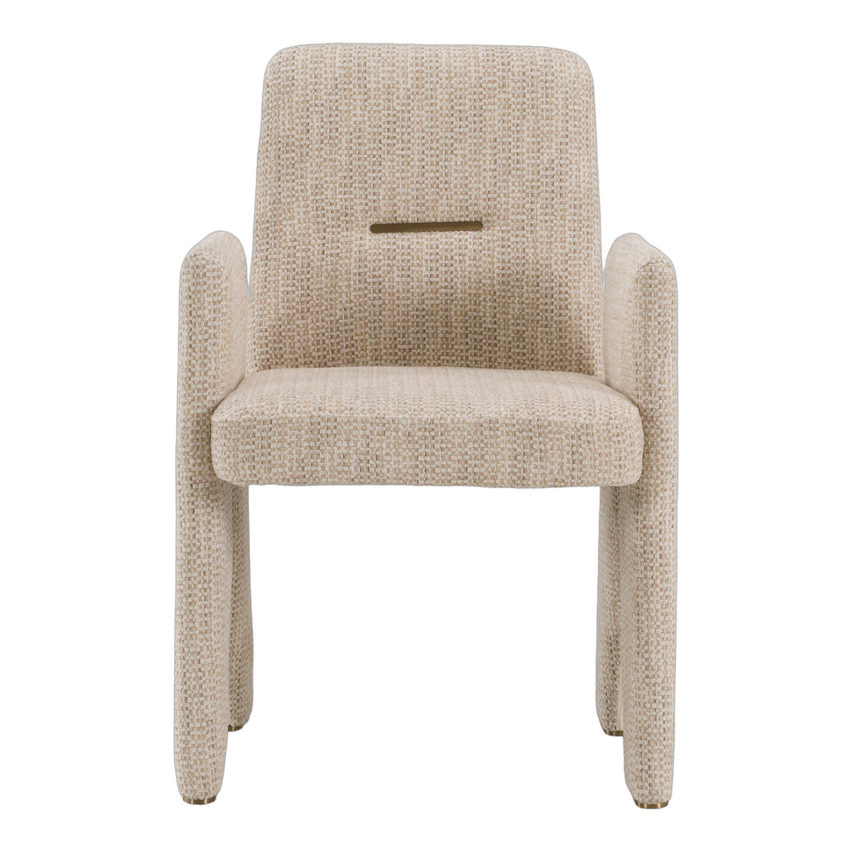 Scahill - Modern Beige Fabric Dining Chair