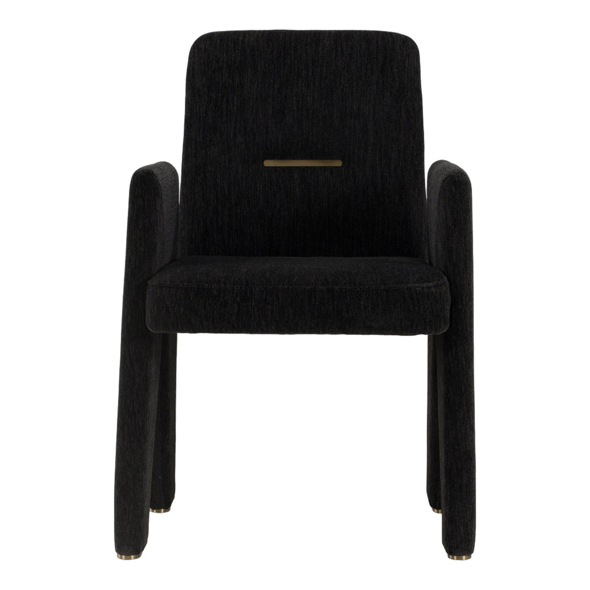 Scahill - Modern Black Fabric Dining Chair