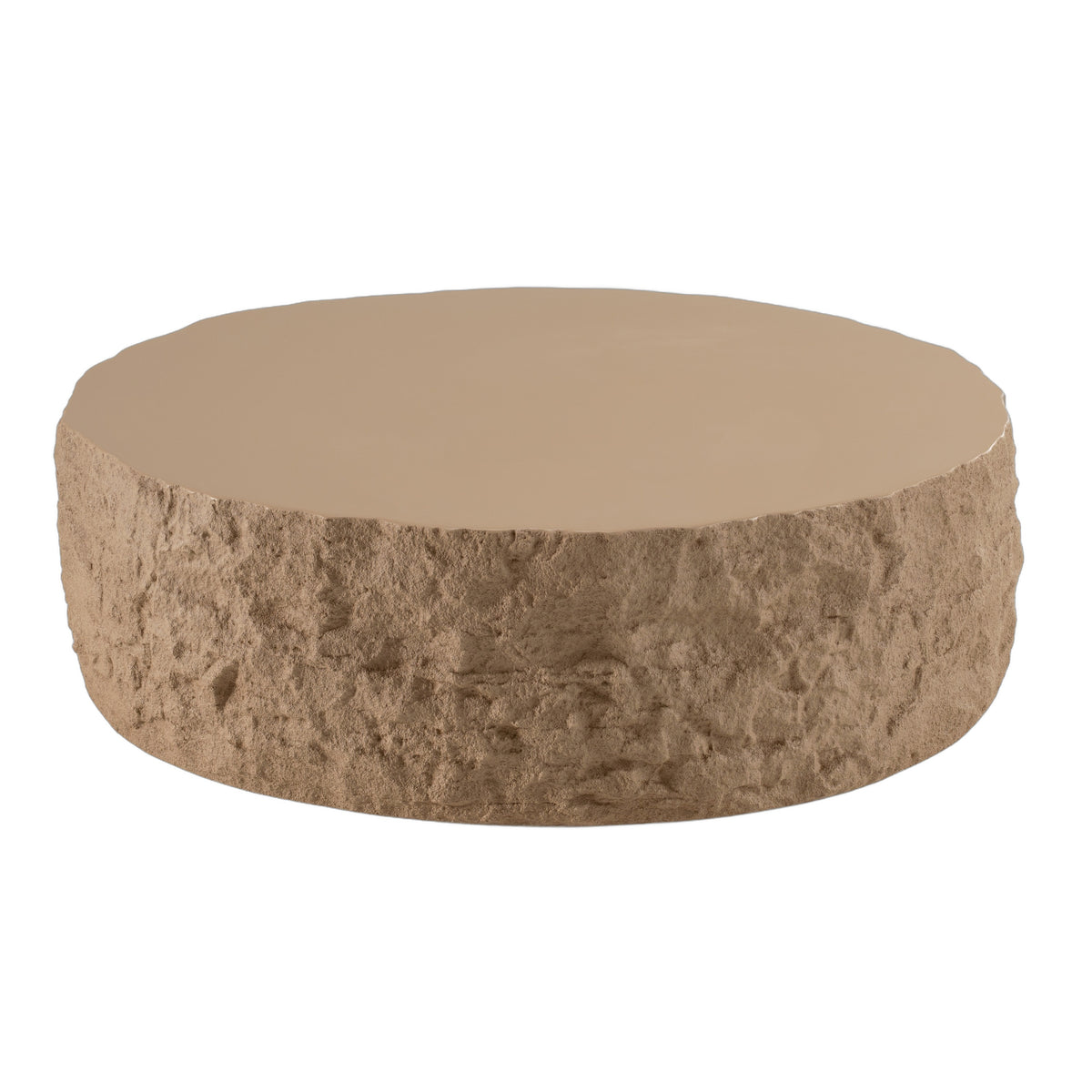Quarry - Modern Beige Round Coffee Table