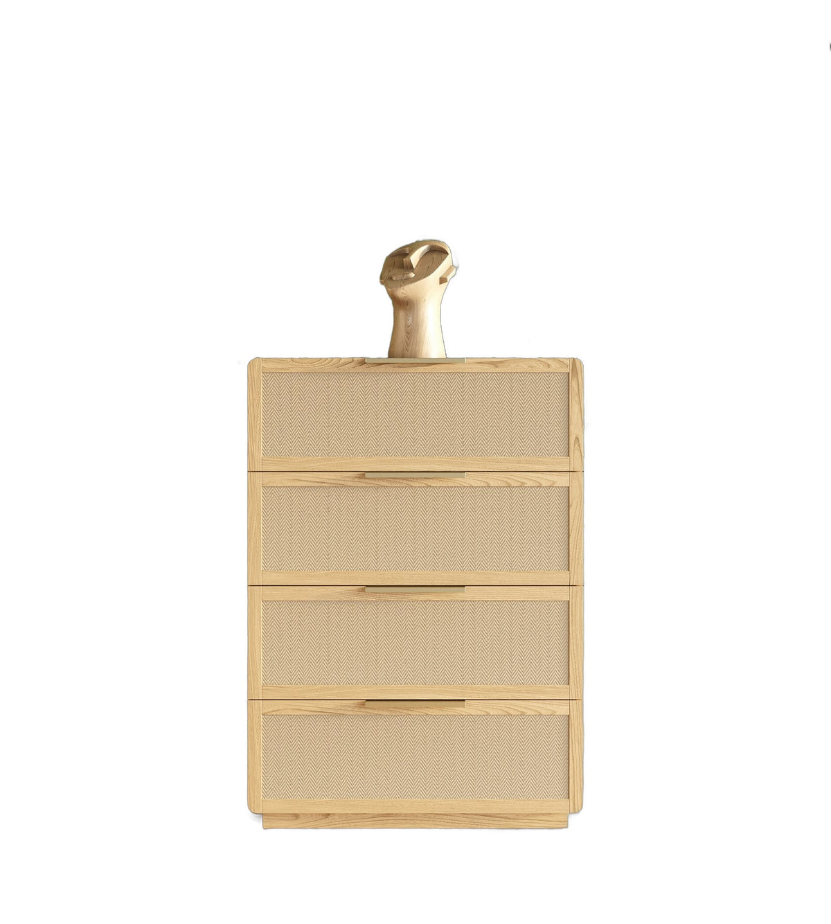 Gavin - Modern Natural Ash + Rattan Chest