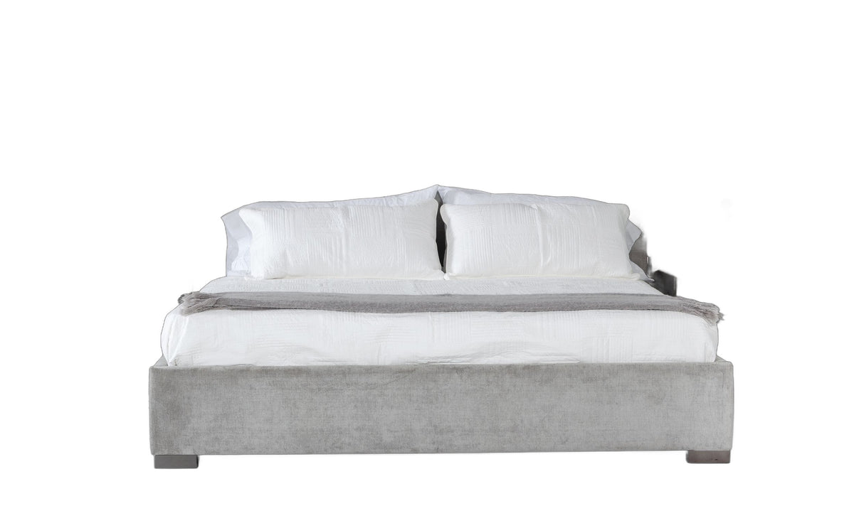Buckley - Grey & Black Stainless Steel Bedroom Set