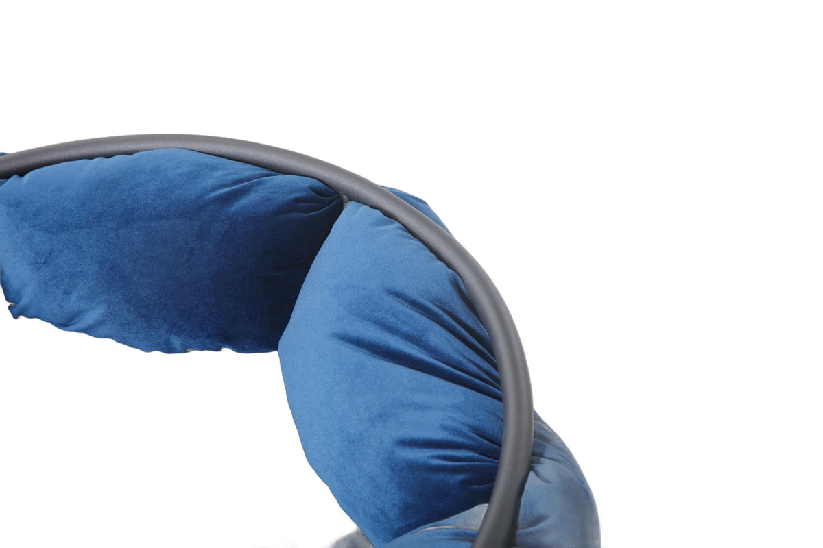 Debra Modern Blue Fabric Dining Chair