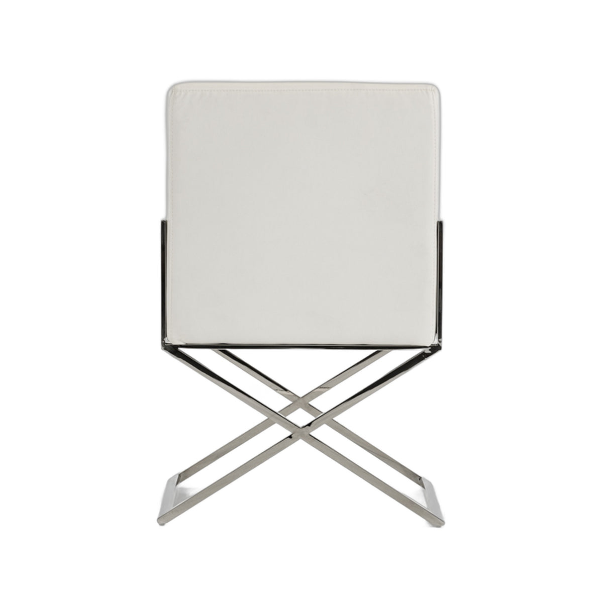 Capra Modern White Leatherette Dining Chair