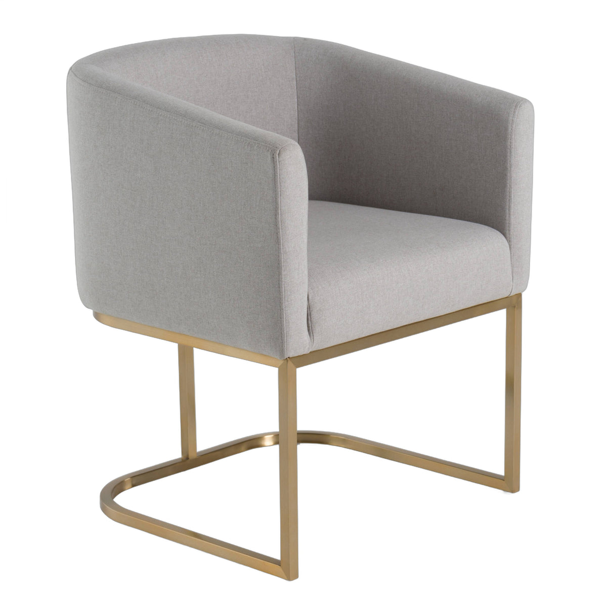 Yukon - Modern Light Grey Fabric Dining Chair