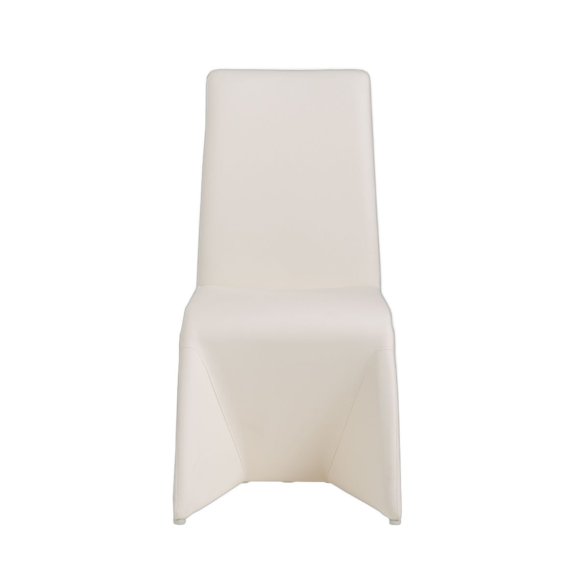 Nisse - Contemporary White Leatherette Dining Chair (Set of 2)