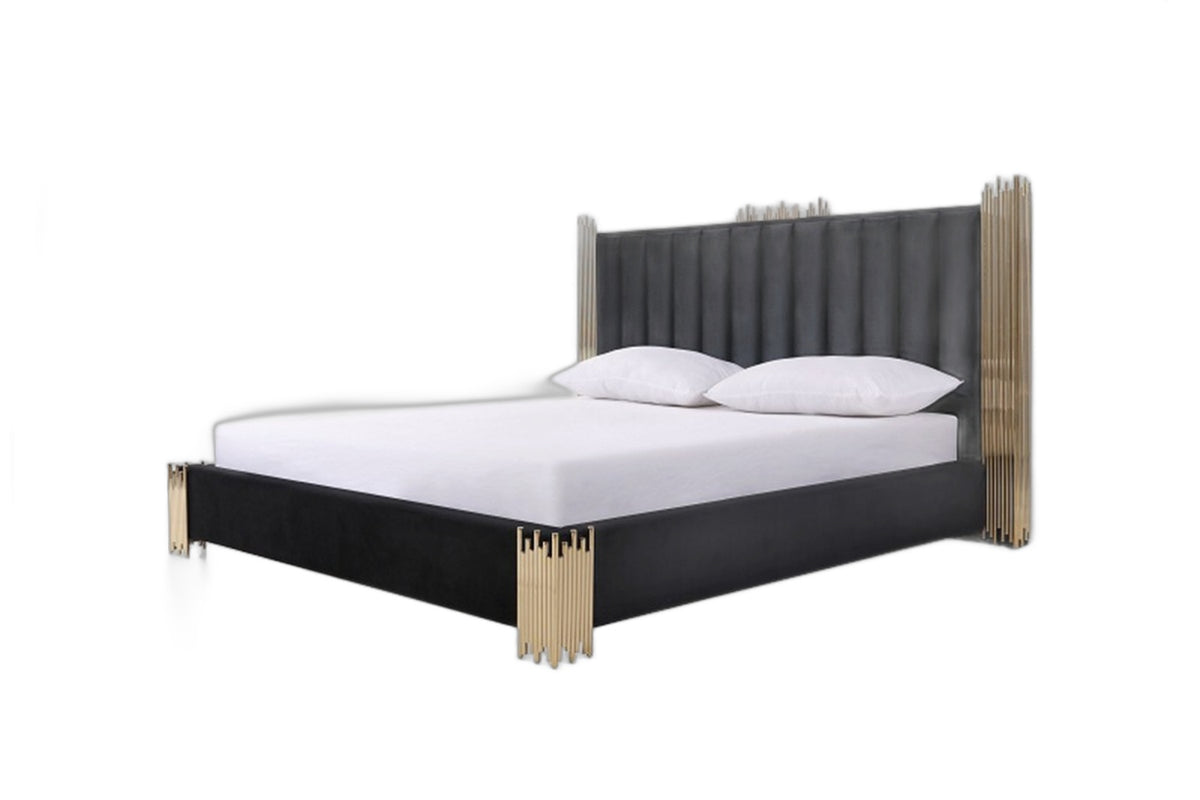Token Modern Black & Gold Bed