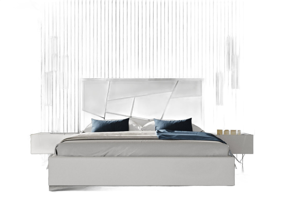 Chrysler Modern White 4-Piece Bedroom Set