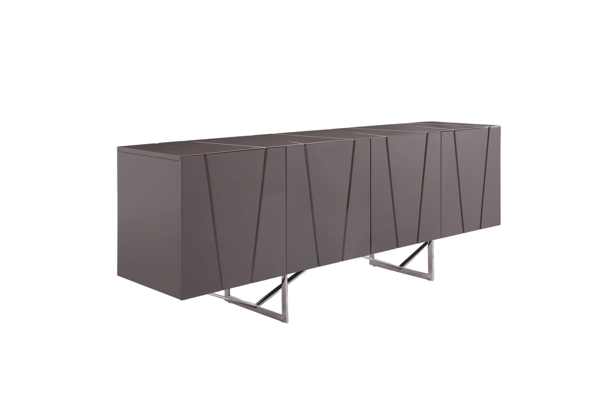 Chrysler - Modern Grey High Gloss Buffet