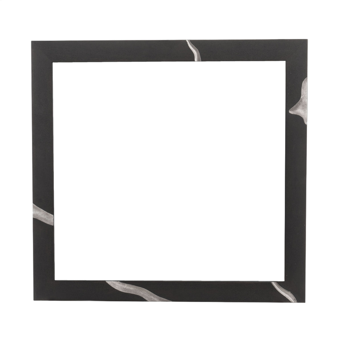 Aspen - Modern Matte Brown Ash & Silver Mirror