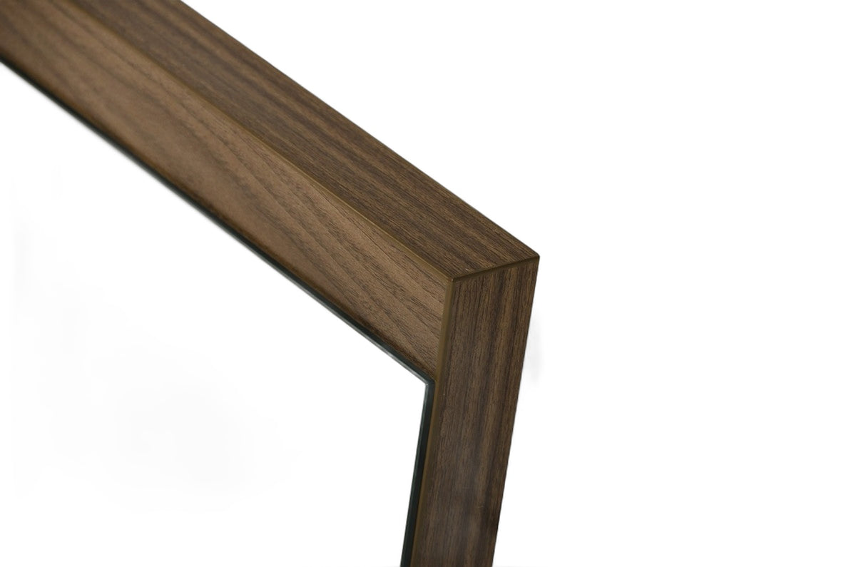 Rondo Mid-Century Walnut Mirror
