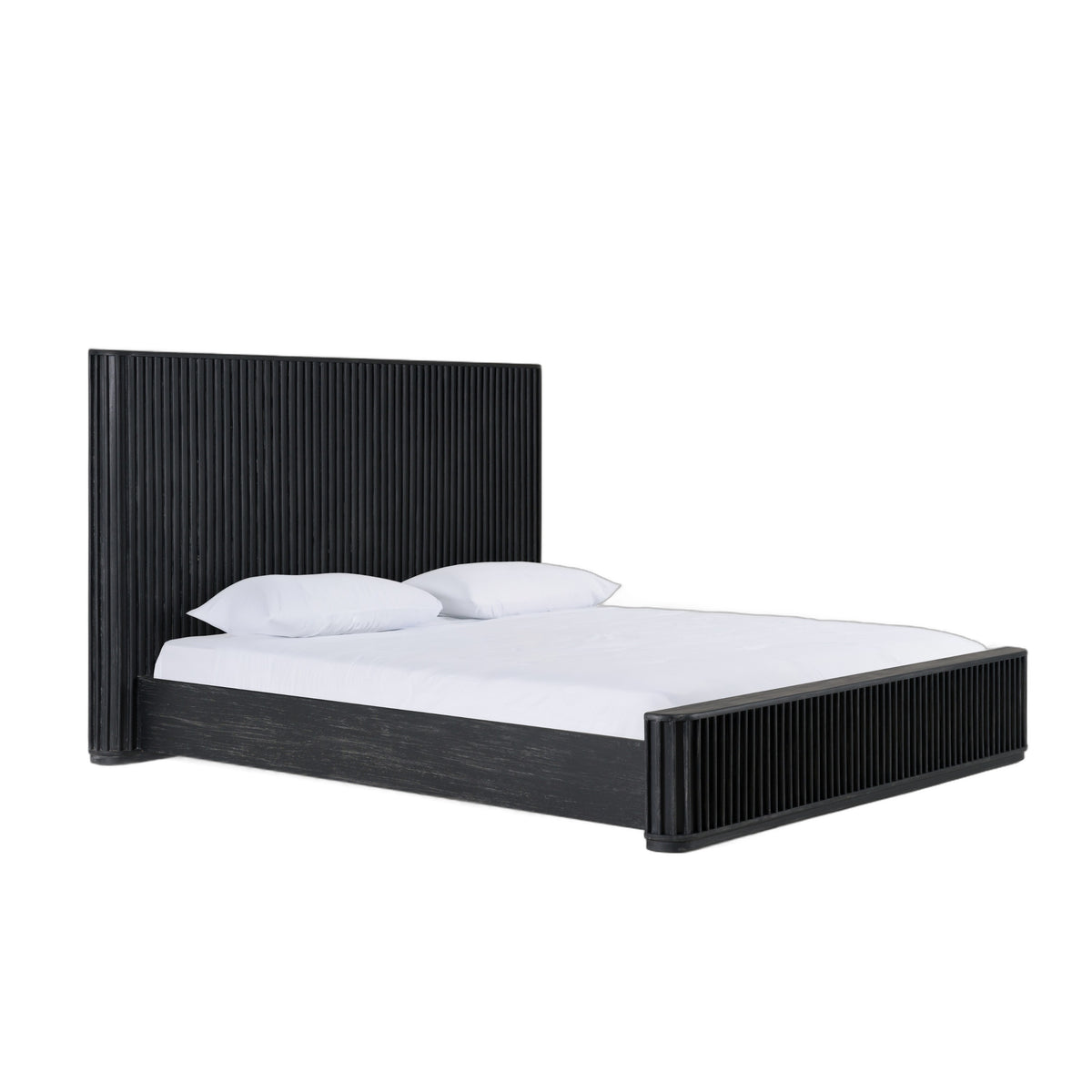 Fields - Modern Black Acacia Bed