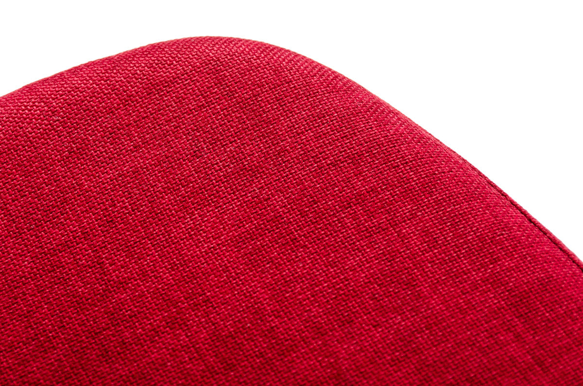 Williamette Mid-Century Red Fabric Bar Stool - original 2