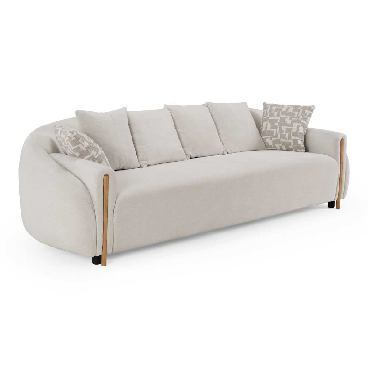 Yorba - Modern Beige Fabric Sofa - original 1