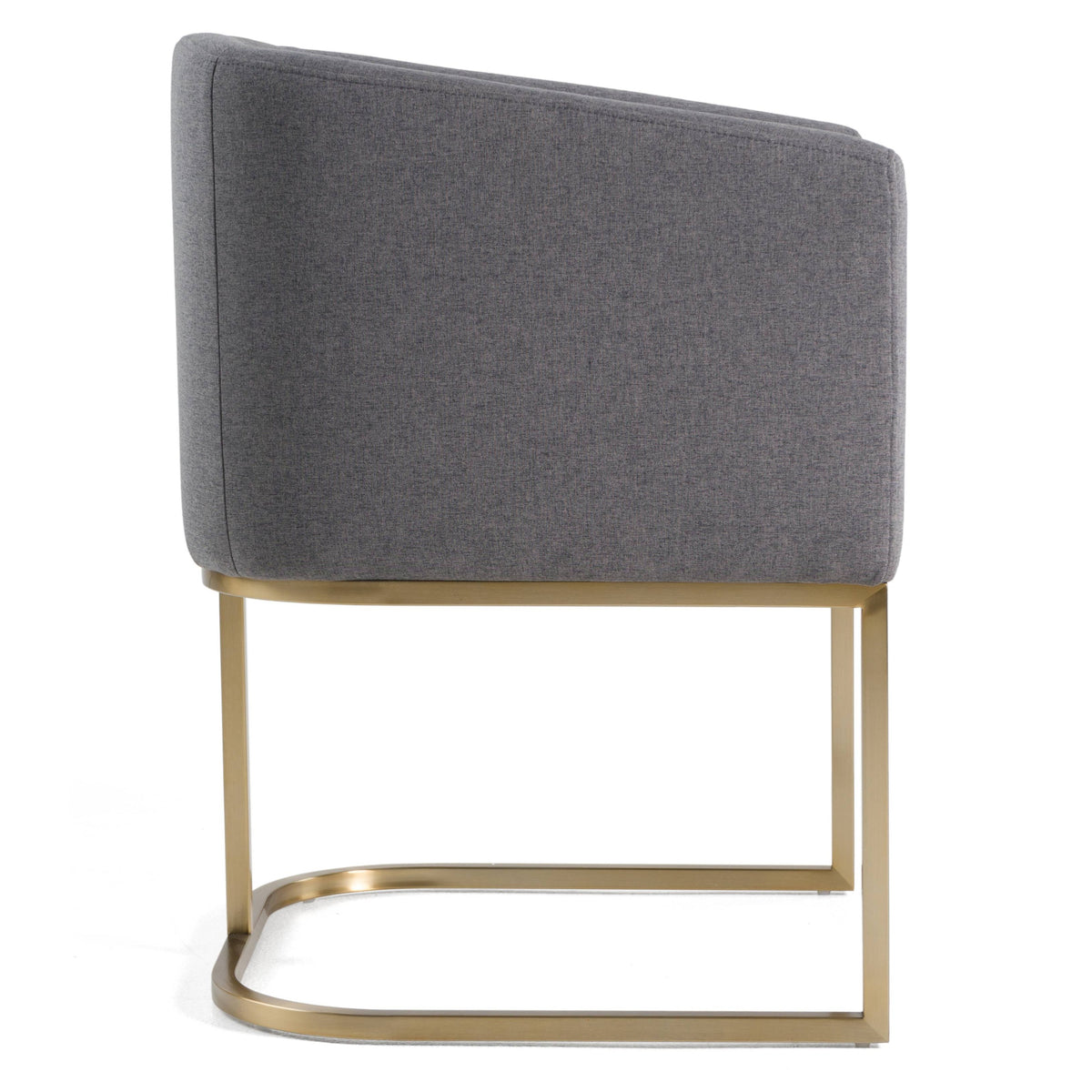 Yukon - Modern Dark Grey Fabric Dining Chair