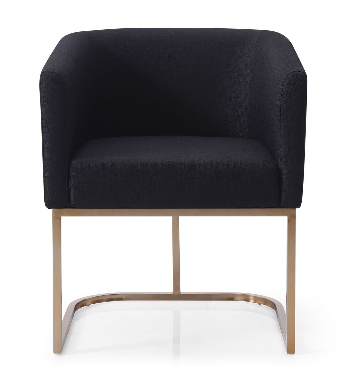 Yukon - Modern Black & Antique Brass Dining Chair
