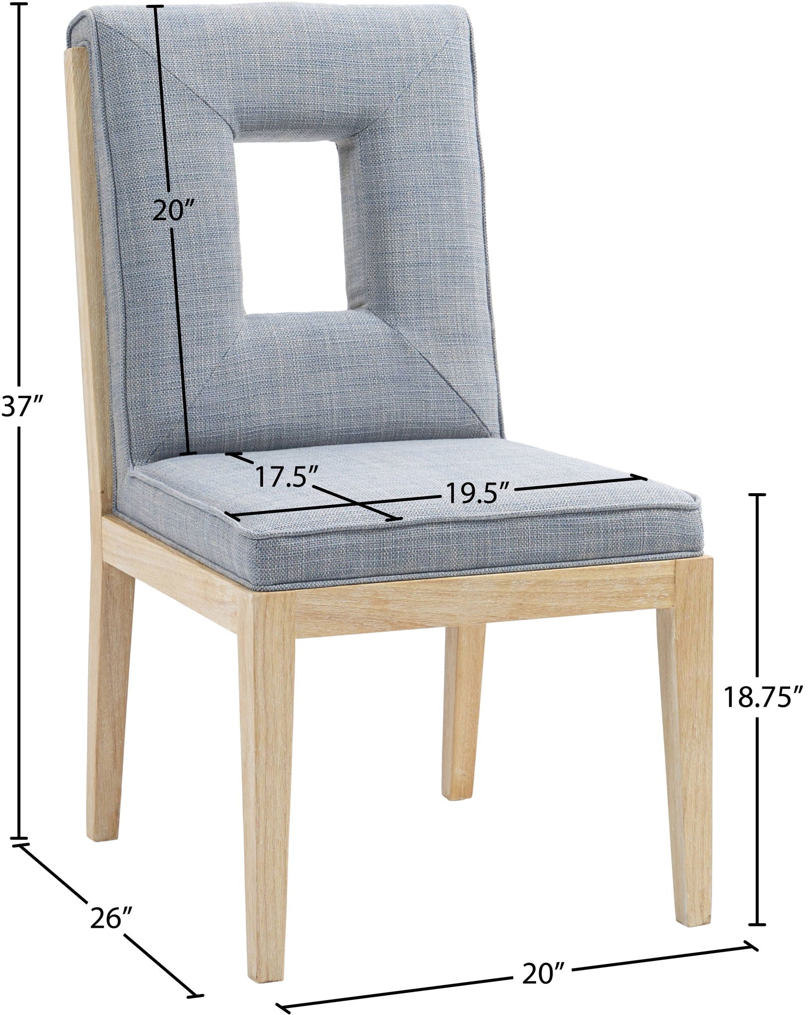 Gwendolyn - Dining Side Chair With Natural Frame (Set of 2)