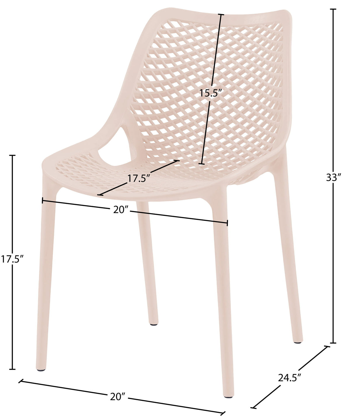 Mykonos - Outdoor Patio Dining Chair (Set of 2)