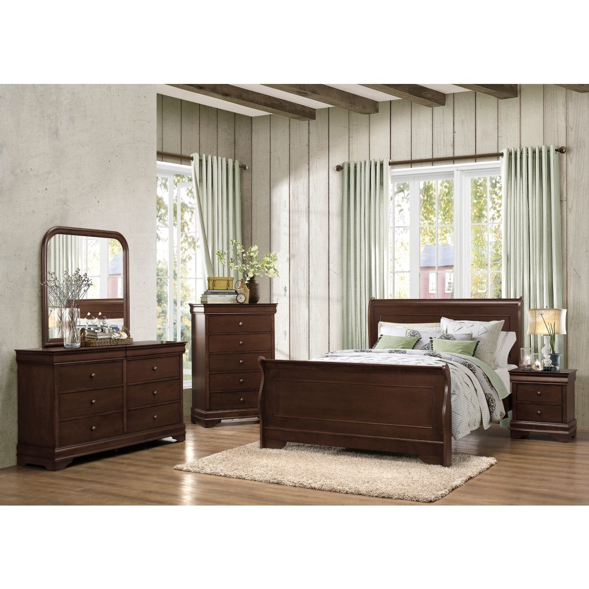 Abbeville - Dresser With Two Hidden Drawers - Cherry