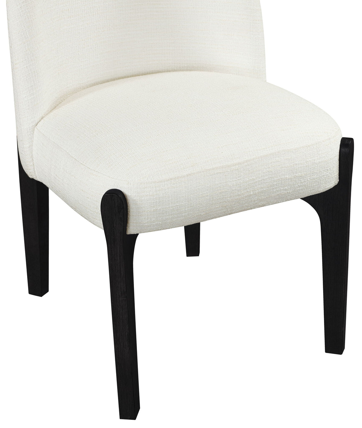 Torino - Upholstered Dining Chair With Brushed Black Base (Set of 2)