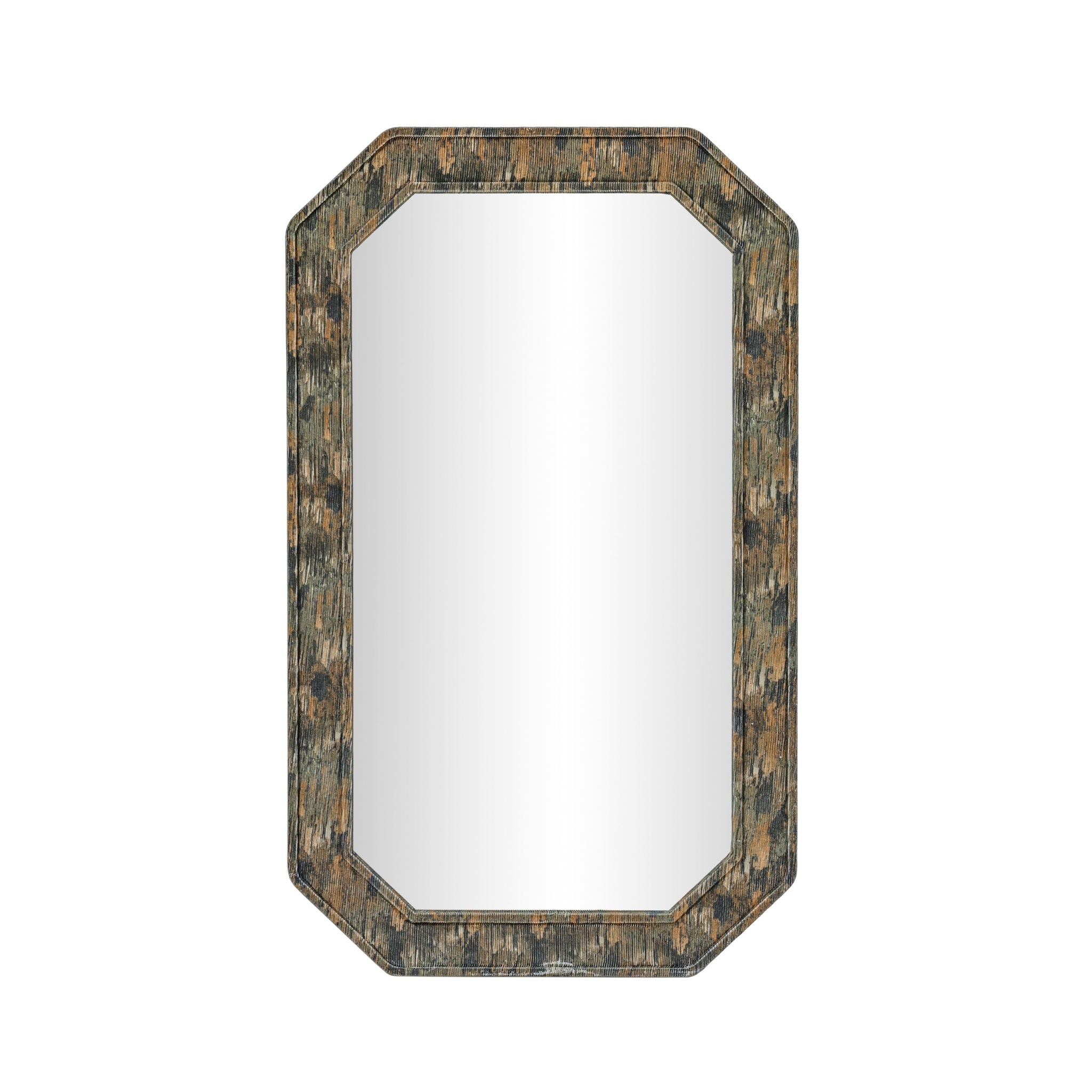 Charlene - 35" x 59" Jewel Wall Mirror - Watercolor Print