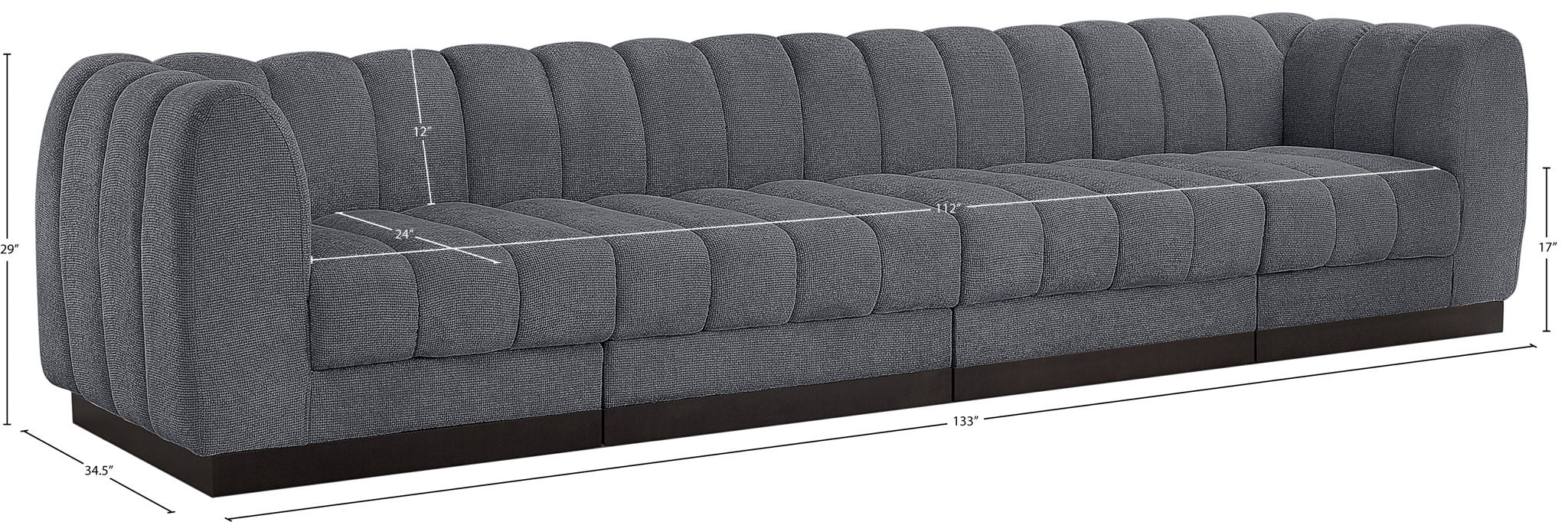 Quinn - 4 Seat Modular Sofa