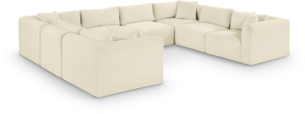 Shaggy - 8 Piece Modular U-Shaped Sectional