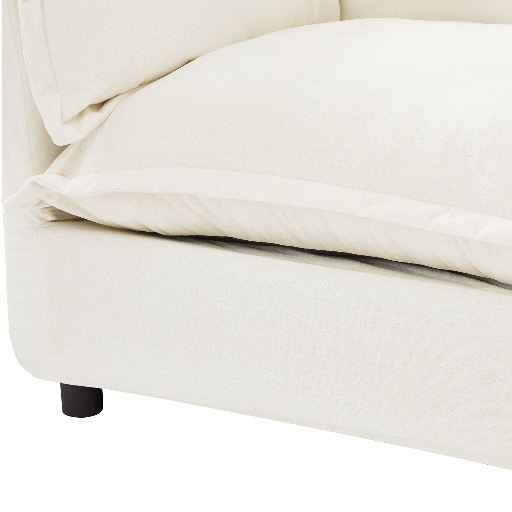 Modern Armchair Sofa With Movable Ottoman