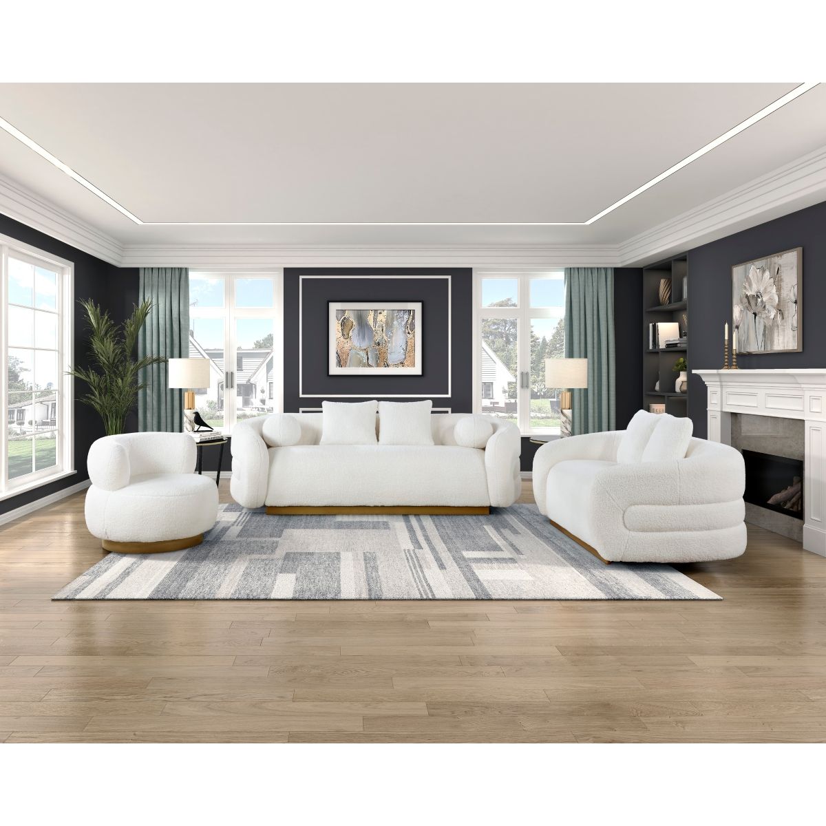 Novella - Swivel Chair - White