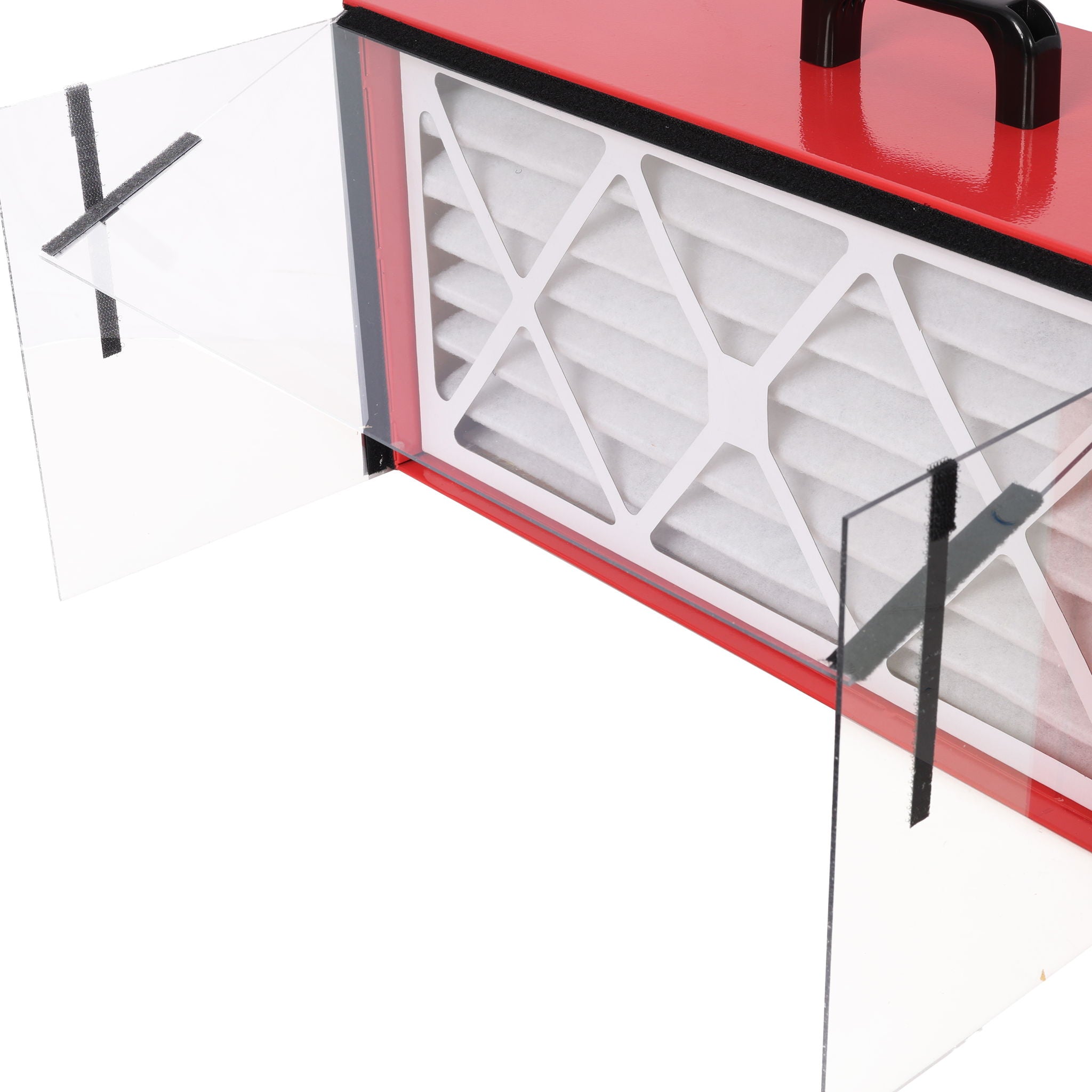 Portable Tabletop Dust Collector With Hepa Filter - Red