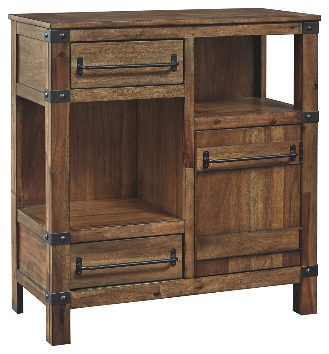 Roybeck - Accent Cabinet - Light Brown / Bronze