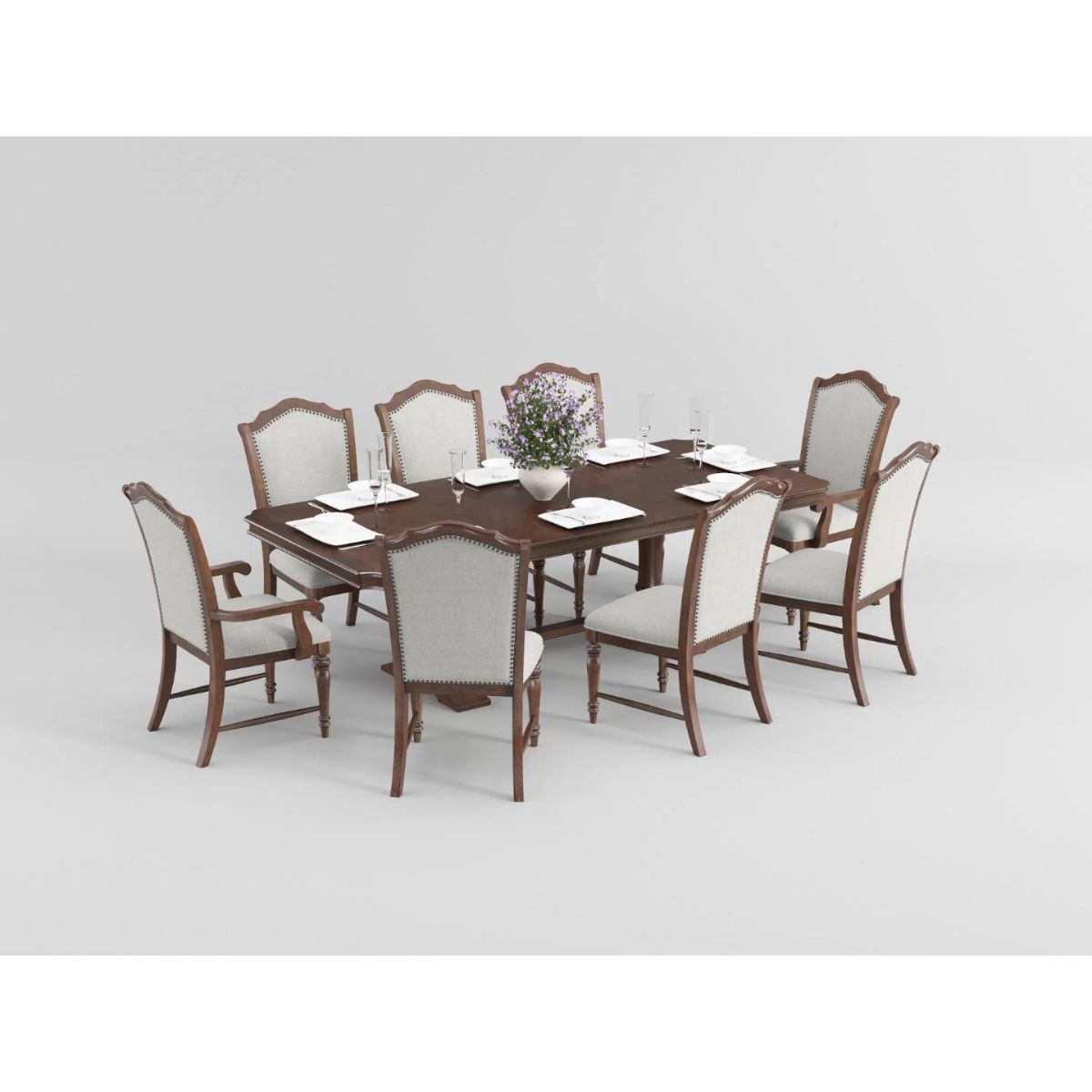 Rexford - Arm Chair (Set of 2) - Gray