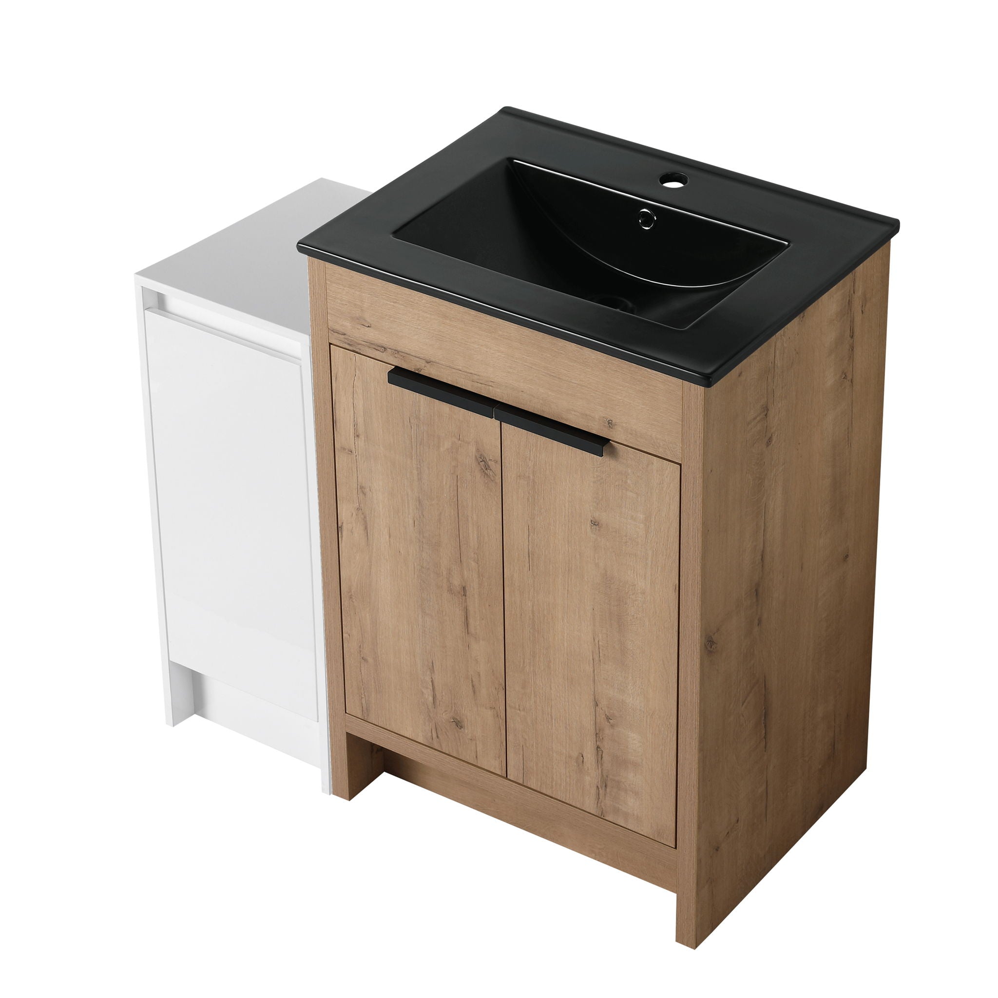 Freestanding Bathroom Vanity & Sink And Storage Cabinets, Soft Closing Doors