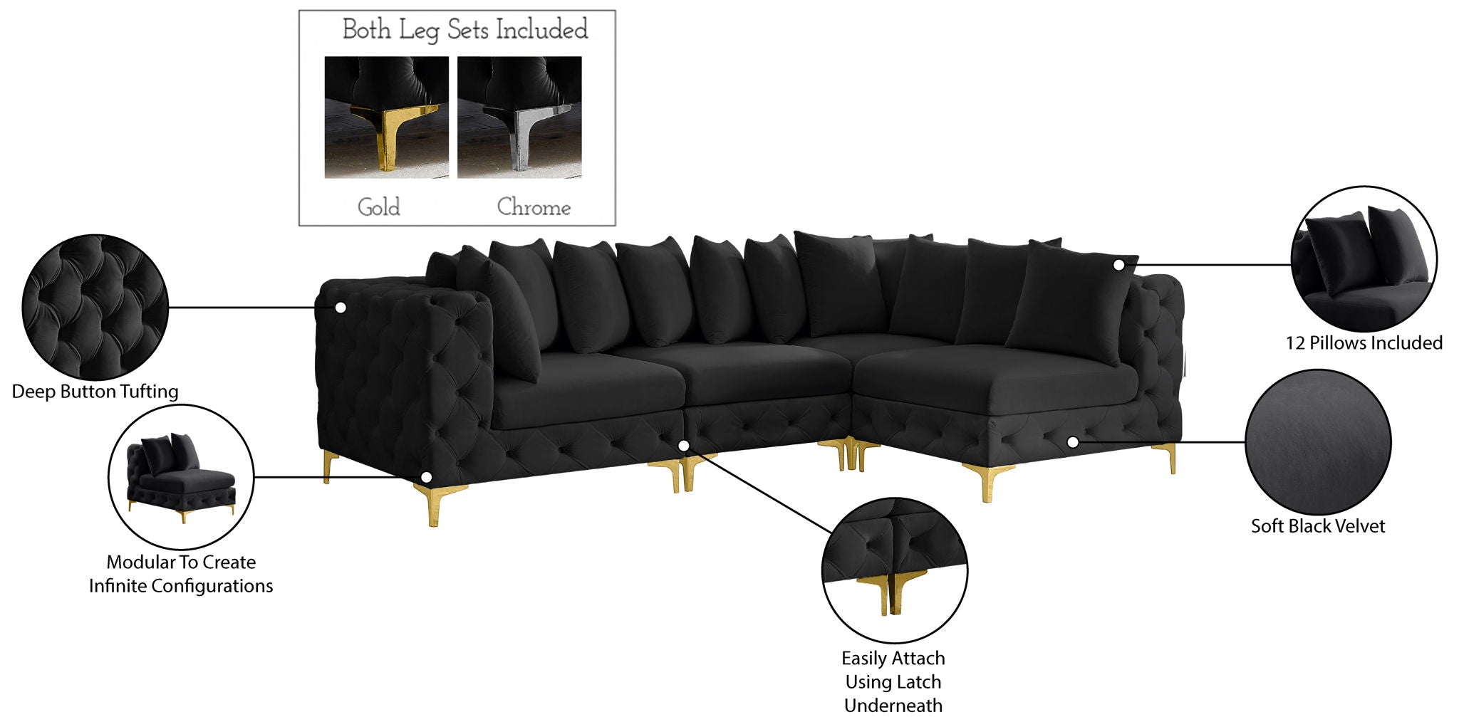 Tremblay - 4 Piece Modular Sectional