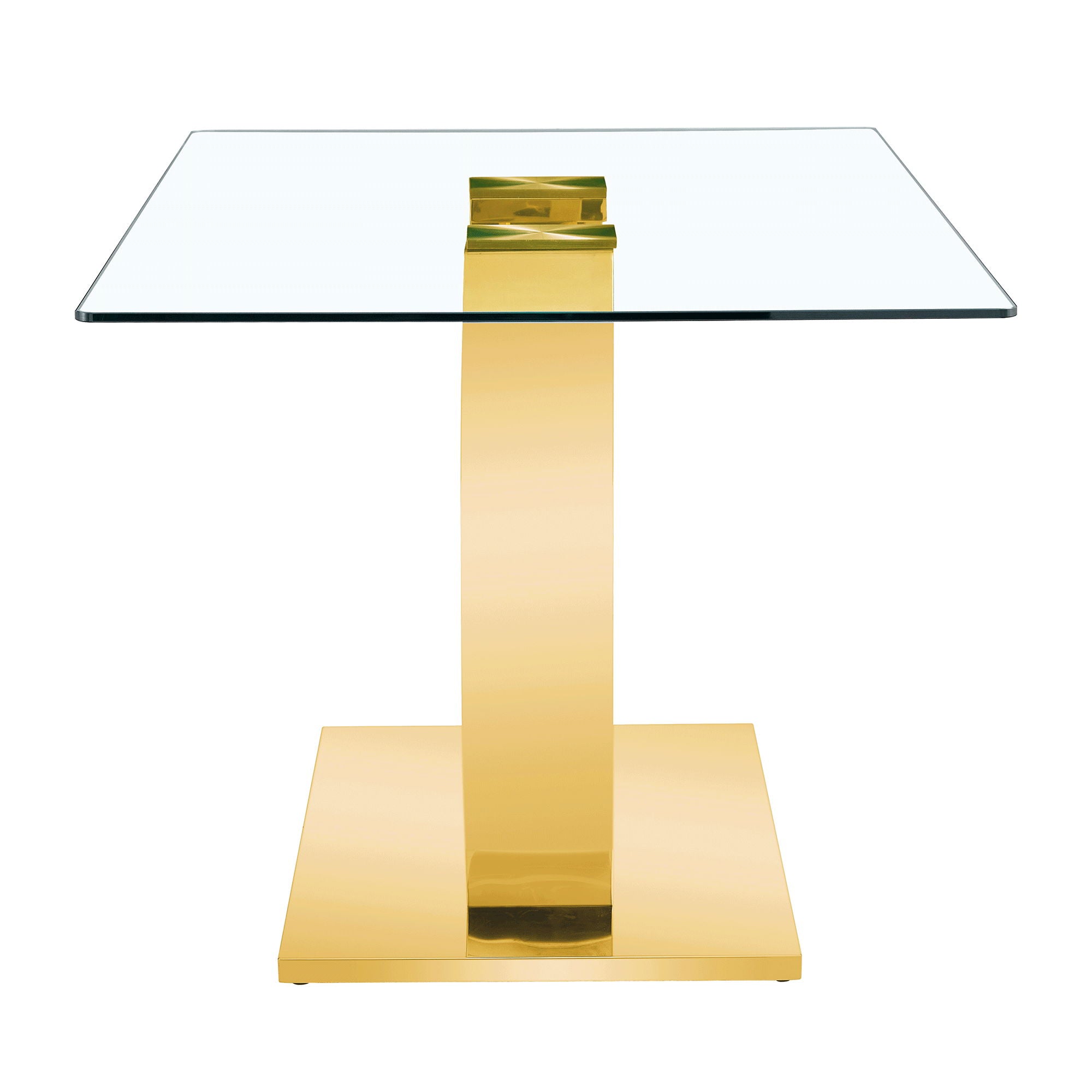 Dining Table For Living Spaces - Gold / Transparent